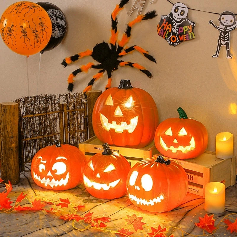 Light-Up Pumpkin Lantern – Outdoor Halloween Decor