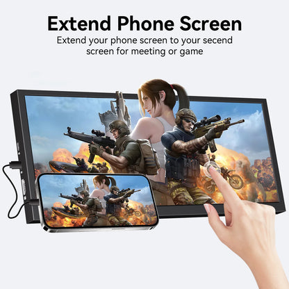 12.3 Inch 1920x720 HD Capacitive Touch Screen Monitor Portable LCD Display with HDMI Input for PC Laptop Industrial Equipment