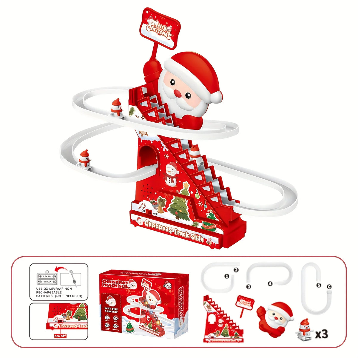 Santa Claus Christmas Stairway Toy