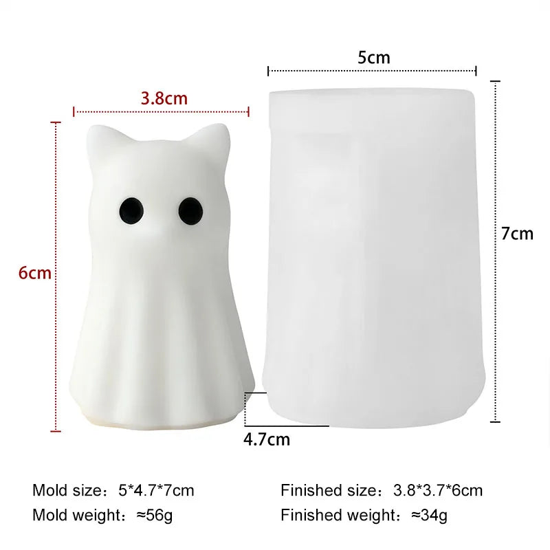 Halloween Animal Candle Mold Set – Silicone DIY Molds
