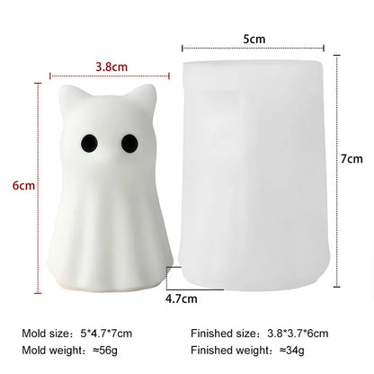 Halloween Animal Candle Mold Set – Silicone DIY Molds