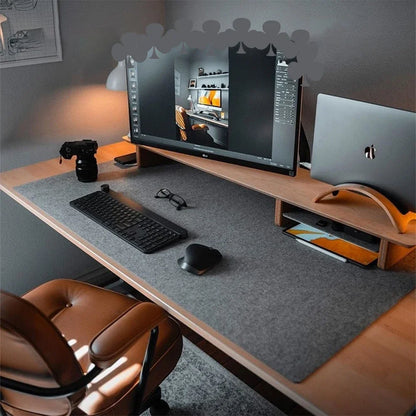 Gaming Accessories Wool Felt Mouse Pad Large Size Writing Mat Keyboard Mice Mat Non-slip Home Office Computer Desk Protector