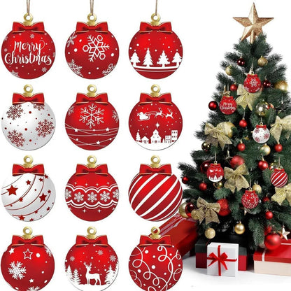 12-Piece Christmas Ball Ornament Set