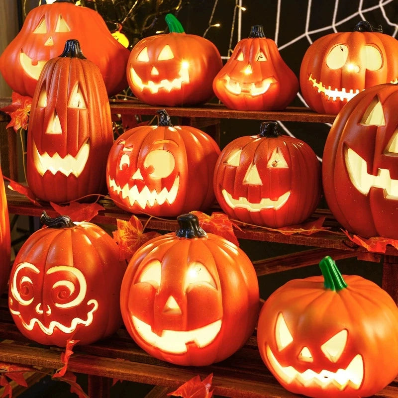 Light-Up Pumpkin Lantern – Outdoor Halloween Decor