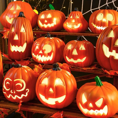 Light-Up Pumpkin Lantern – Outdoor Halloween Decor