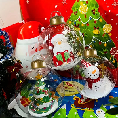 Christmas Decorations, 1pc Inflatable Christmas Decoration Balls, for Indoor And Outdoor Party Supplies, Pendants, Drops Finials