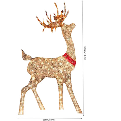 Lighted Christmas Reindeer Decoration