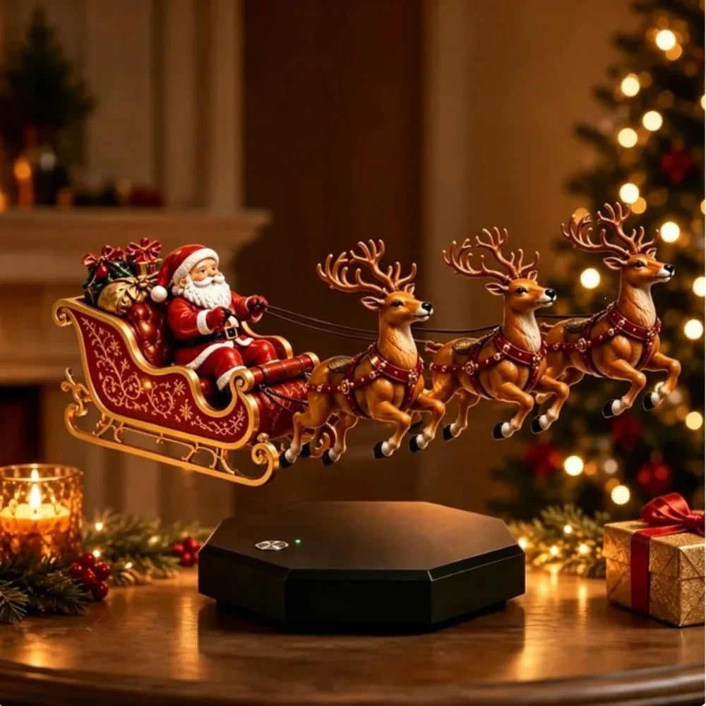 Maglev Santa Sleigh Christmas Ornament