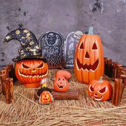 Light-Up Pumpkin Lantern – Outdoor Halloween Decor