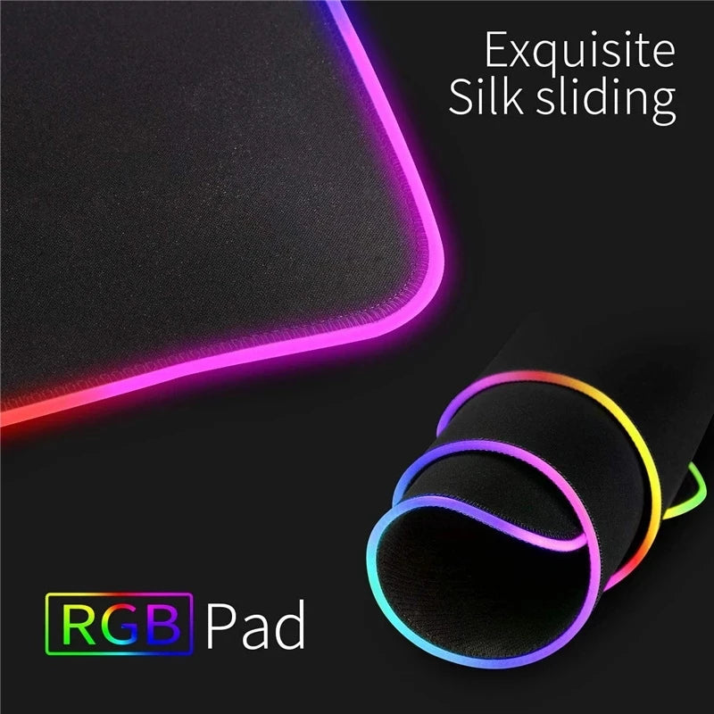 RGB Gaming Mouse Pad with LED Lighting