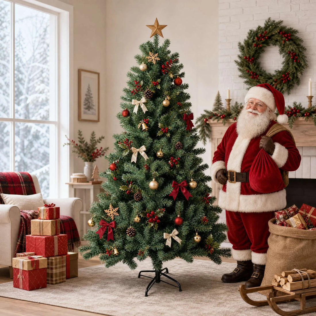 7ft Artificial Christmas Tree
