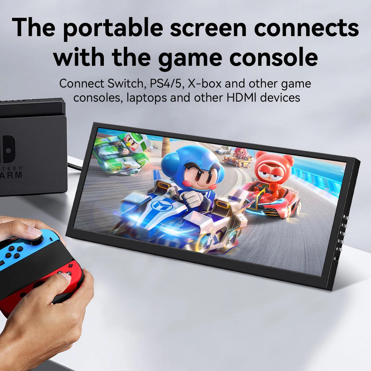12.3 Inch 1920x720 HD Capacitive Touch Screen Monitor Portable LCD Display with HDMI Input for PC Laptop Industrial Equipment