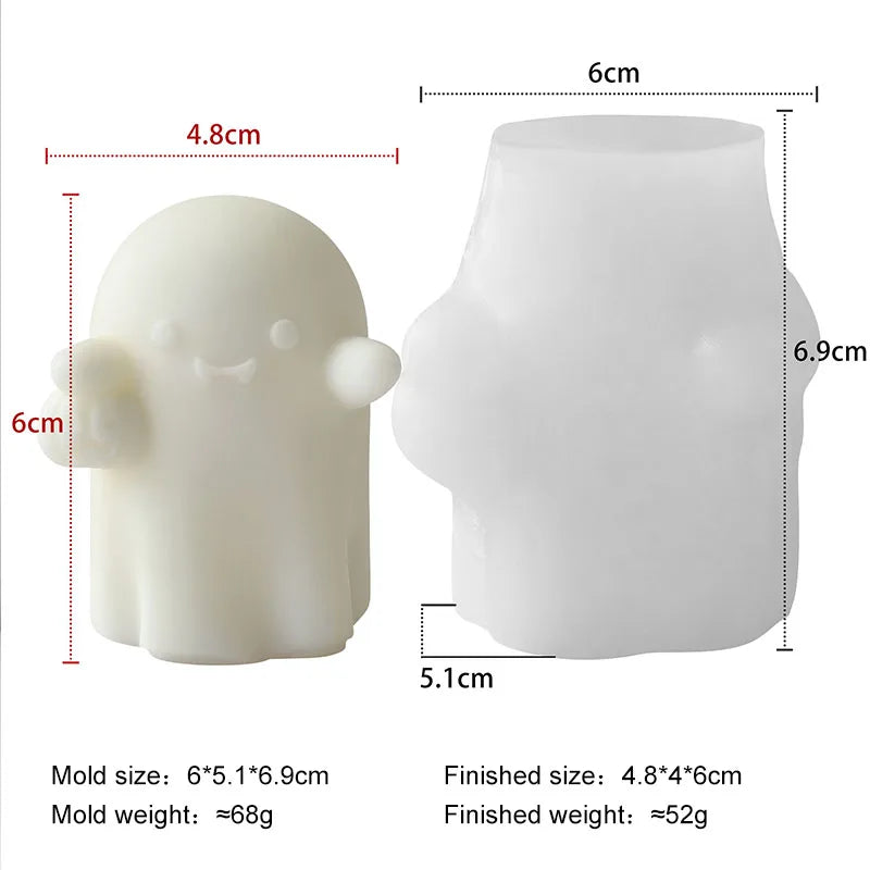 Halloween Animal Candle Mold Set – Silicone DIY Molds