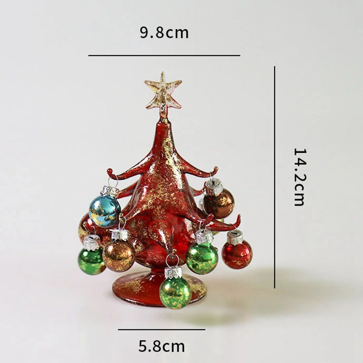 DIY Glass Christmas Tree Scene