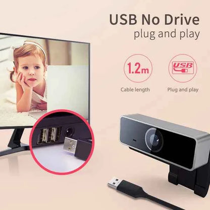 1080p Full HD USB Webcam with Microphone